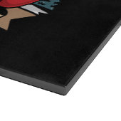 クリスマススリーダーサンタロッククリスマスロッカー カッティングボード (角)