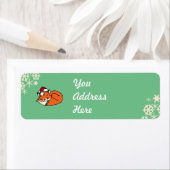 クリスマススリーピングキツネ ラベル (インサイチュ)