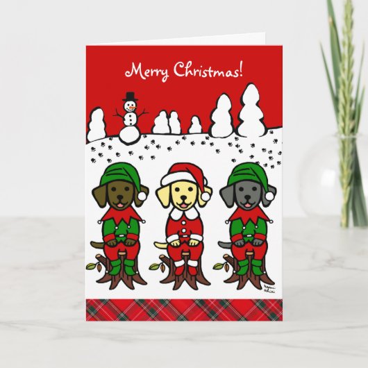 クリスマススリーラボパピー シーズンカード (正面)