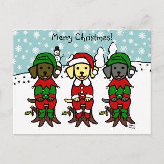 クリスマススリーラボパピー シーズンポストカード