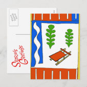 クリスマススレッド シーズンポストカード (正面/裏面)