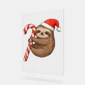 クリスマススロスハギングキャンディクラシックケーンTシャツ アクリルサイン (傾斜)