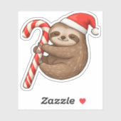 クリスマススロスハギングキャンディクラシックケーンTシャツ シール (シート)