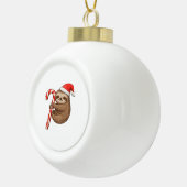 クリスマススロスハギングキャンディクラシックケーンTシャツ セラミックボールオーナメント (右)