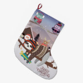 クリスマススロスラージクリスマスストッキング ラージクリスマスストッキング (正面 (吊り時))