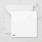 クリスマススロットのホリデーカード ノートカード (裏面)