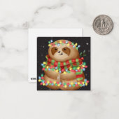 クリスマススロットのホリデーカード ノートカード (正面/裏面インサイチュ)