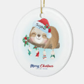 クリスマススロットセラミックオーナメント セラミックオーナメント (左)