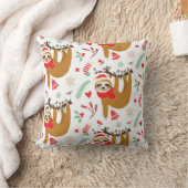 クリスマススロットパターン クッション (ブランケット)