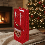 クリスマススロッメリートマスフェスティバルレッドホリデー ワインギフトバッグ<br><div class="desc">私たちはあなたにとてもメリースロートマスと幸せな新しい抱き枕を願う。あなたの短いメッセージと愛で贈り物を追加する。</div>