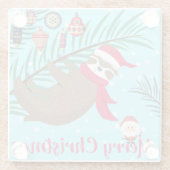 クリスマススロース ガラスコースター (裏面)