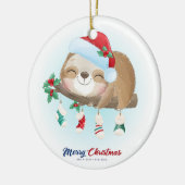 クリスマススロース セラミックオーナメント (左)