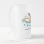 クリスマススロース フロストグラスビールジョッキ (正面左)