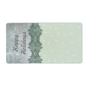 クリスマススワール住所 シール- ラベル (正面)