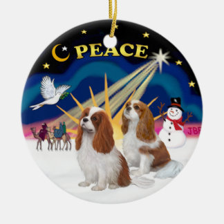 クリスマスズサンライズトゥーブレンハイムカバリエ セラミックオーナメント