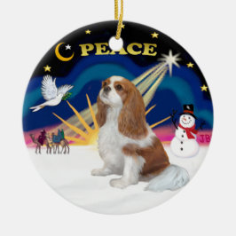 クリスマスズサンライズブレンハイムカバリエ セラミックオーナメント