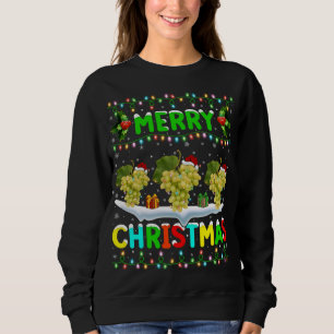 クリスマスズブドフルーツ照明サンタハットクリスメリーム スウェットシャツ