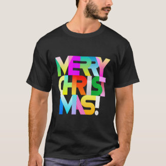 クリスマスズユニークメリークリスマスグリーティングハッピーホリダ Tシャツ