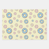 クリスマスセットの雪だるまスイートドーナツ ラッピングペーパーシート (正面3)