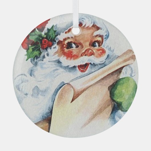 クリスマスセラミックオーナメント ガラスオーナメント (正面)