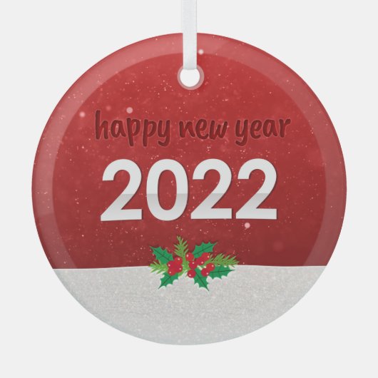 クリスマスセラミックオーナメント ガラスオーナメント (正面)