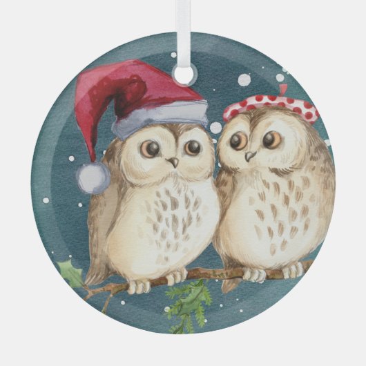 クリスマスセラミックオーナメント ガラスオーナメント (正面)