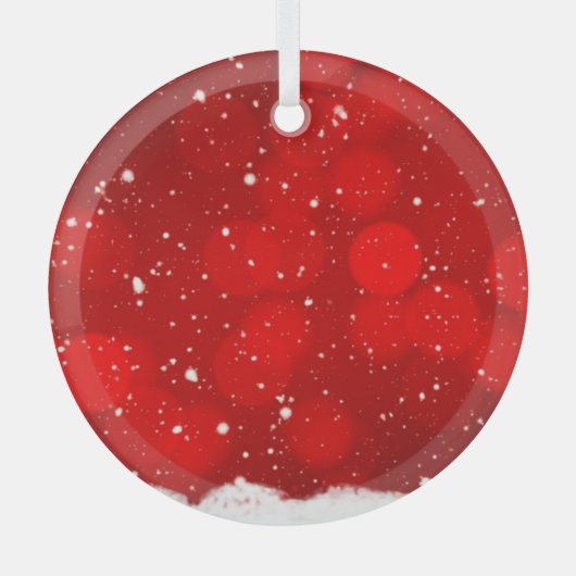 クリスマスセラミックオーナメント ガラスオーナメント (正面)
