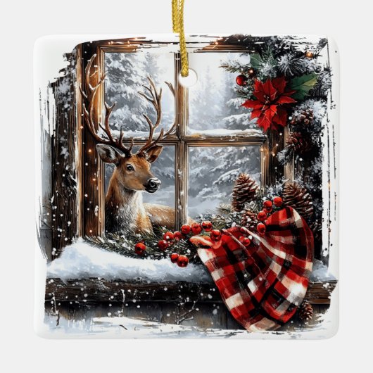 クリスマスセラミックオーナメント セラミックオーナメント (正面)