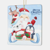 クリスマスセラミックオーナメント セラミックオーナメント (左)