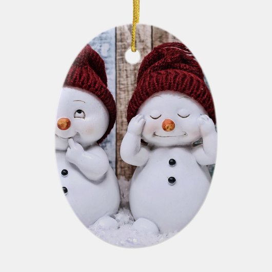 クリスマスセラミックオーナメント セラミックオーナメント (正面)