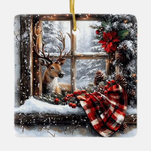 クリスマスセラミックオーナメント セラミックオーナメント (正面)