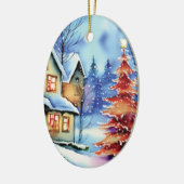 クリスマスセラミックオーナメント セラミックオーナメント (左)