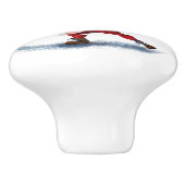 クリスマスセラミックスノブBodynuilder Santa with Gift セラミックノブ (側面)