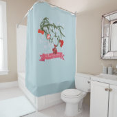 クリスマスセラミックタイル シャワーカーテン (インサイチュ)