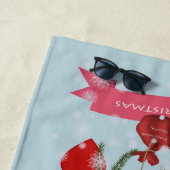 クリスマスセラミックタイル ビーチタオル (インサイチュ)