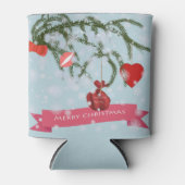 クリスマスセラミックタイル 缶クーラー (正面)