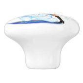 クリスマスセラミックノブ雪だるまとガールダンス セラミックノブ (側面)