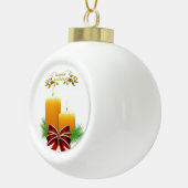 クリスマスセラミックボールオーナメントハッピーホリデー セラミックボールオーナメント (右)