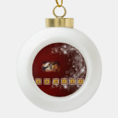 クリスマスセラミックボールオーナメント、イエスキリスト セラミックボールオーナメント (正面)