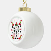 クリスマスセラミックボールオーナメント、雪だるま小妖精や小人 セラミックボールオーナメント (右)