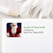 クリスマスセルフアドレスのステッカー ラベル (インサイチュ)