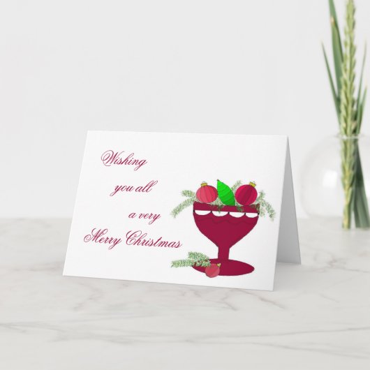 クリスマスセンターピース シーズンカード (正面)