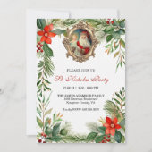 クリスマスセントニコラスの饗宴の日パーティー 招待状 (正面)