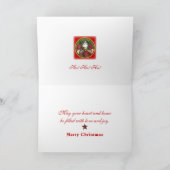 クリスマスセントニコラスオーナメントカード シーズンカード (内部)