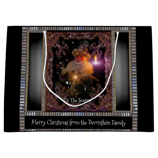 クリスマスセントニコラスビクトリアンクリスマス ラージペーパーバッグ (正面)