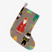 クリスマスセントニコラス スモールクリスマスストッキング (正面 (吊り時))