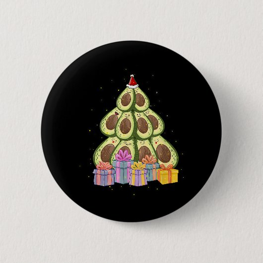 クリスマスセーターのうさぎ クリスマスのウサギ Xmas 缶バッジ (正面)