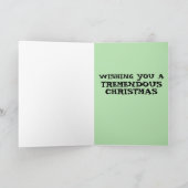 クリスマスセーターのグリーティングカードのドナルドトランプ サンキューカード (内部)