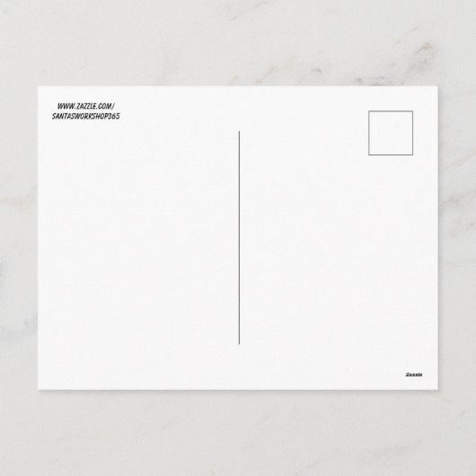 クリスマスセーターのポストカードを着たジンジャー猫 シーズンポストカード (裏面)