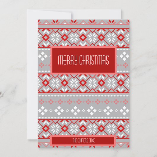 クリスマスセーターの写真 シーズンカード (正面)